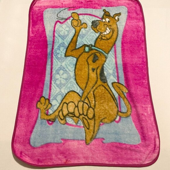 Vintage Scooby Doo Fleece Blanket 58 x 41 Inch Throw Blanket Y2K - Picture 9 of 15